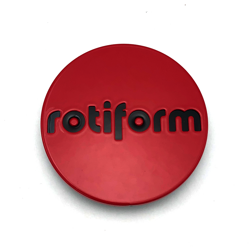 ROTIFORM 2.36"SNAP IN Center Cap-Red W/Black LOGO - 1003-40RB product image