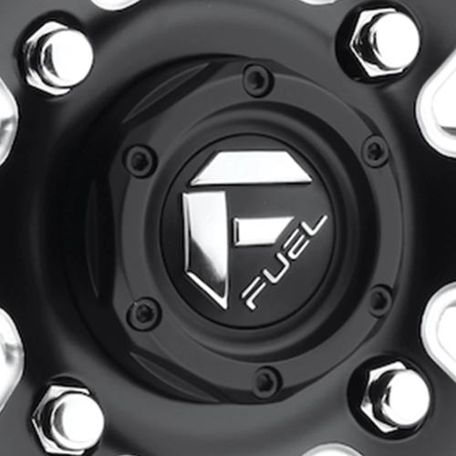 Fuel 1PC FUEL UTV BOLT ON Center Cap 1.3" TALL (Matte Black/Chrome) - 1003-42MB product image