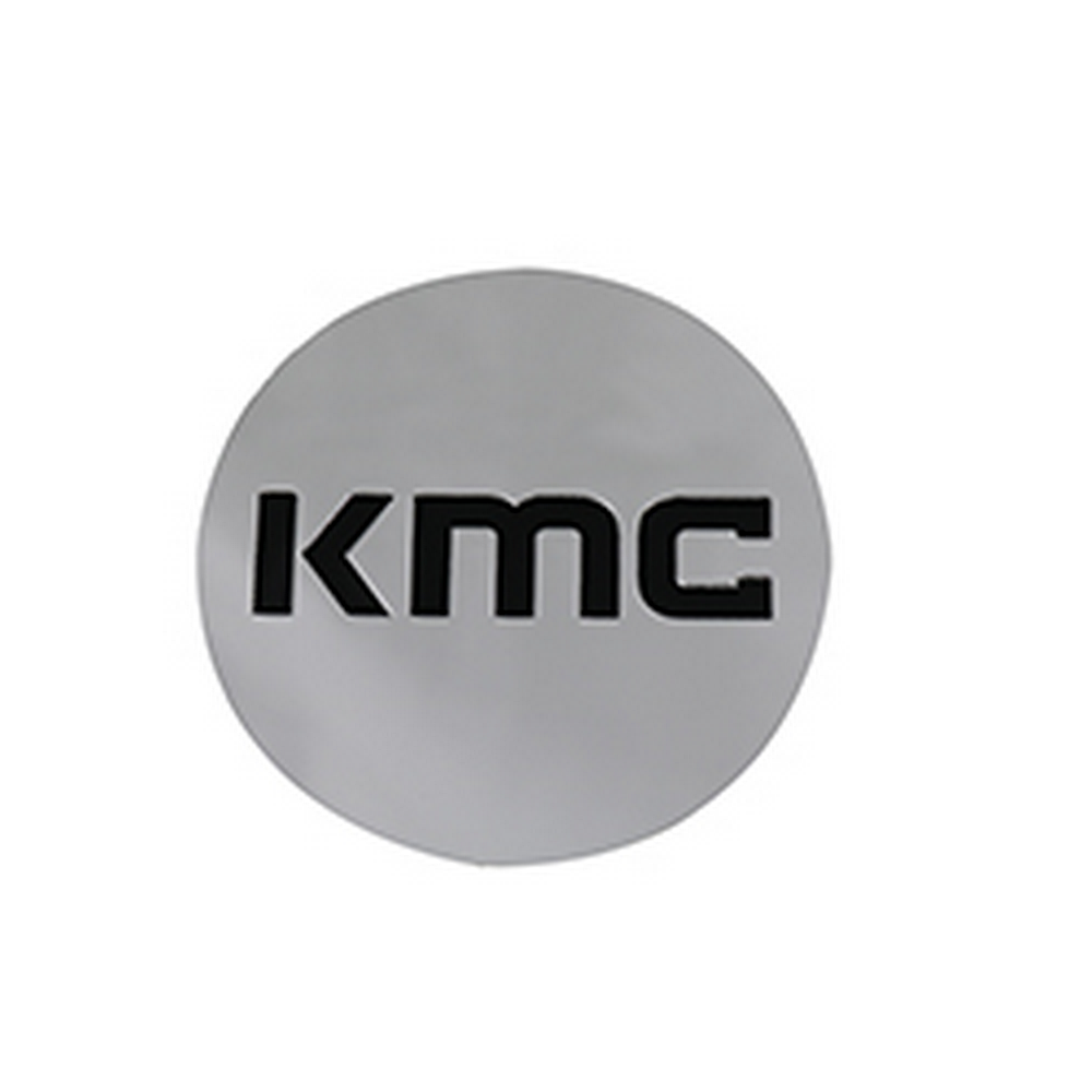 KMC KM704 Center Cap SNAP IN - Chrome Black LOGO - KM704CAPB-CH product image