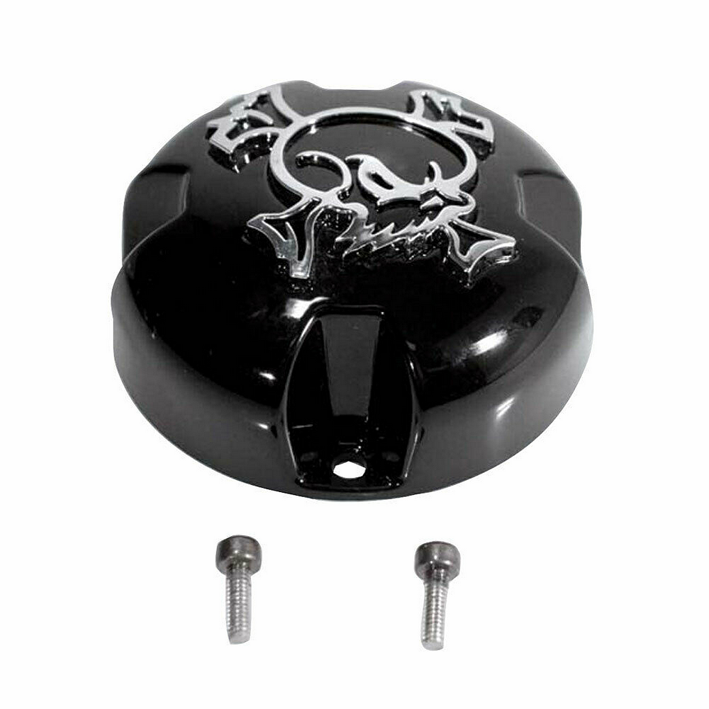 MSA Offroad Wheels SKULL BOLTON Center Cap Chrome SKULL - GLSS Black - MSA-SKULL product image
