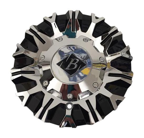 Black Ice C-VB10-CB Black and Chrome Center Cap - The Center Cap Store