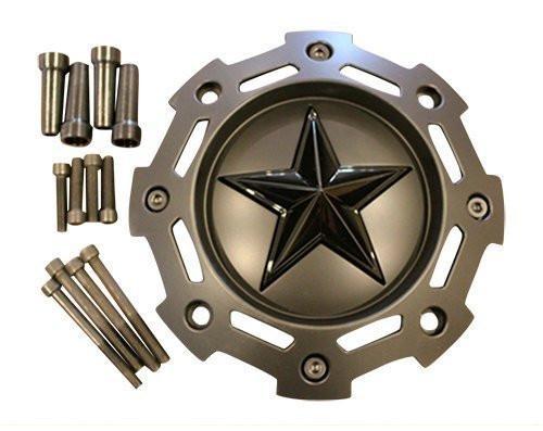KMC XD Series 811 Rockstar 2 Matte Black w Black Star Center Cap SC-198 SC-190 reference image