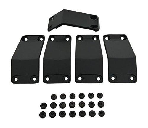 KMC XD Series Rockstar 2 811FIN89000ABS Black Wheel Inserts Set of 5 reference image