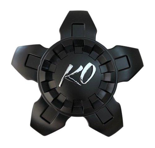 KO Wheels CAP7016-51397-U4B CAP7016-5H Black Wheel Center Cap reference image