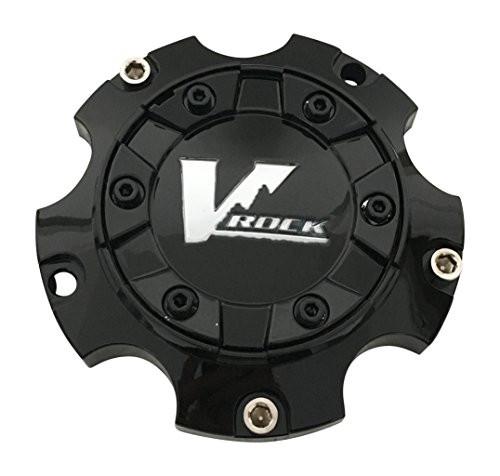 V Rock Wheels CAP6019-5127-VROCK Gloss Black Wheel Center Cap reference image