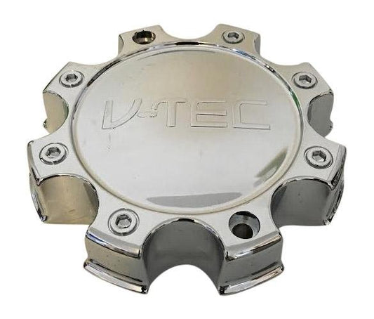 V-Tec Wheels C326-C8SC 60032090F-1 LG0704-03 Chrome Wheel Center Cap CAP WILL HAVE VISION LOGO reference image