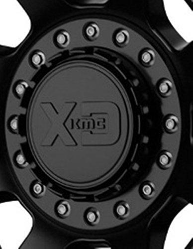 XD SERIES KMC XD137 FMJ Replacement Center Cap M1050BK09 (2 Piece - Satin Black Inner Cap Piece with Satin Black Base) reference image