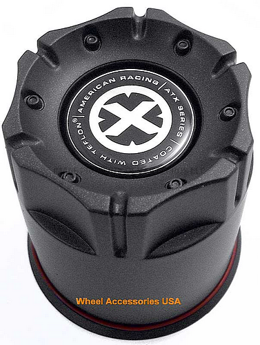 American Racing AR Center Cap 3.27'' T-Black PUSH THRU PLASTIC - 000000001327006018 product image