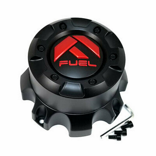 Fuel 1PC FUEL GL-Black Red LOGO 8 LUG Center Cap - TALL - 1001-60MBQ product image