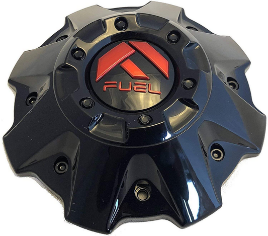 Fuel 1PC FUEL GL-Black/Red COV Center Cap 5/6LUG-Black RIVET - 1001-63GBQ product image