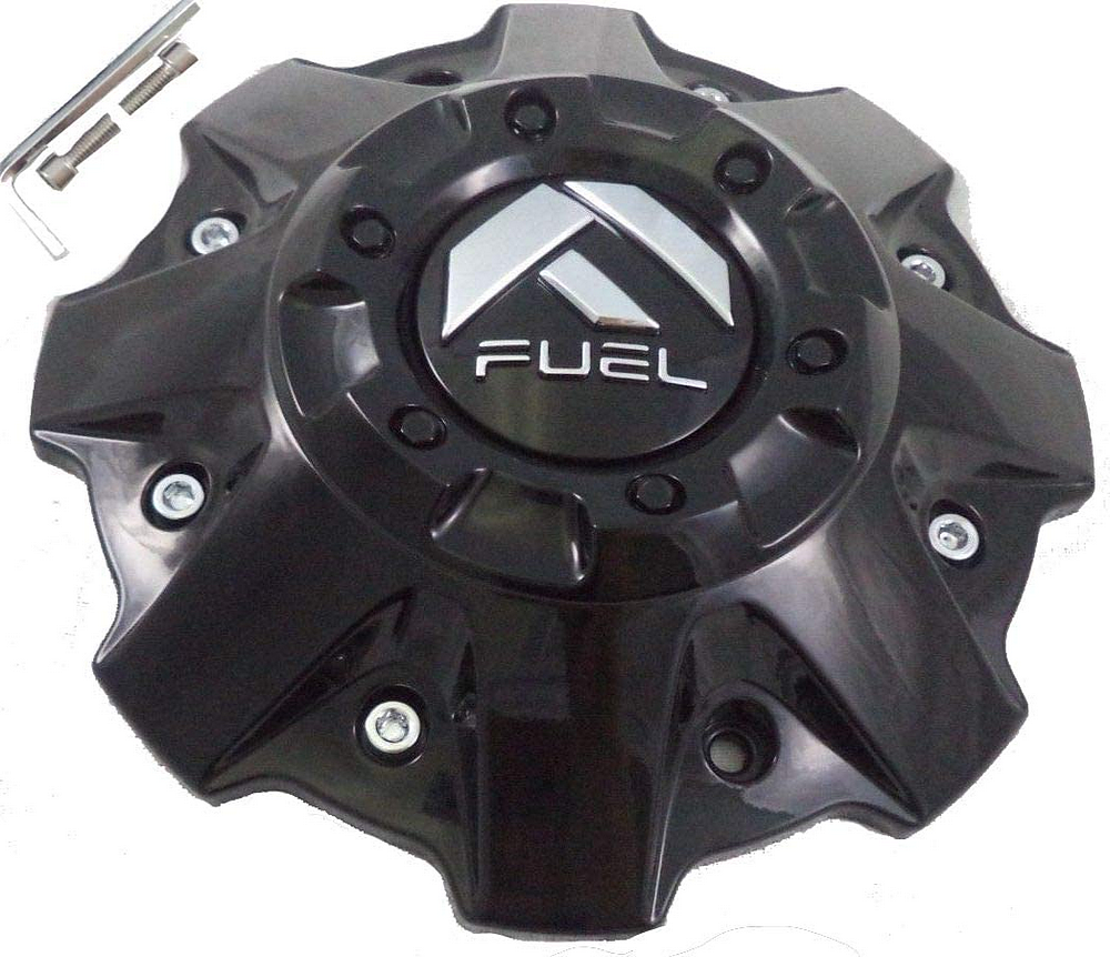 Fuel 1PC FUEL 5/6 LUG GL-Black Center Cap (FLAT BOTTOM) - 1001-81GB product image