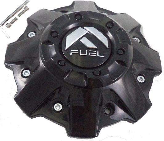 Fuel 1PC FUEL 5/6 LUG GL-Black Center Cap (FLAT BOTTOM) - 1001-81GB product image