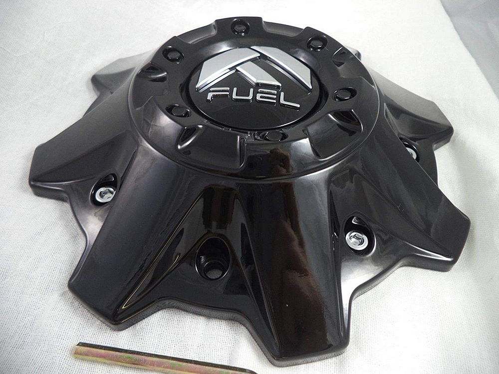 Fuel 1PC FUEL 8 LUG GLOSS Black Center Cap (FLAT BOTTOM) - 1001-83GB product image