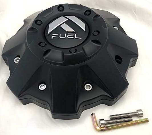 Fuel 1PC FUEL 5/6 FLAT BOTTOM MATTE Black Center Cap - 1002-48B product image