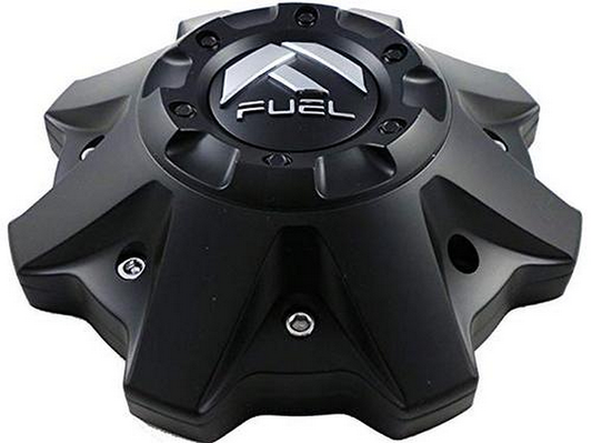 Fuel 1PC FUEL 8L FLAT BOTTOM MATTE Black Center Cap - 1002-49B product image