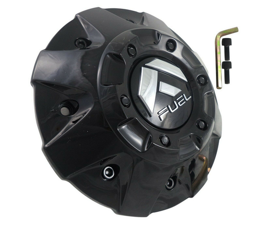 Fuel 1PC FUEL FLAT BTM GL-Black Center Cap Black RIVETS 5/6L - 1002-50GBR product image