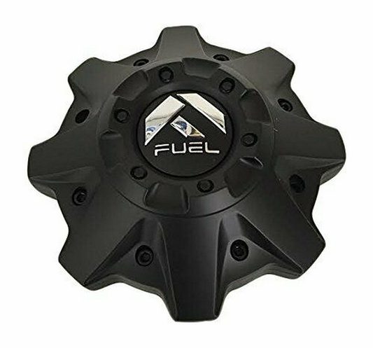 Fuel 1PC FC Center Cap LUG-COVER (Matte Black/Chrome/Matte Black) W/ RISER - 1002-53BR product image