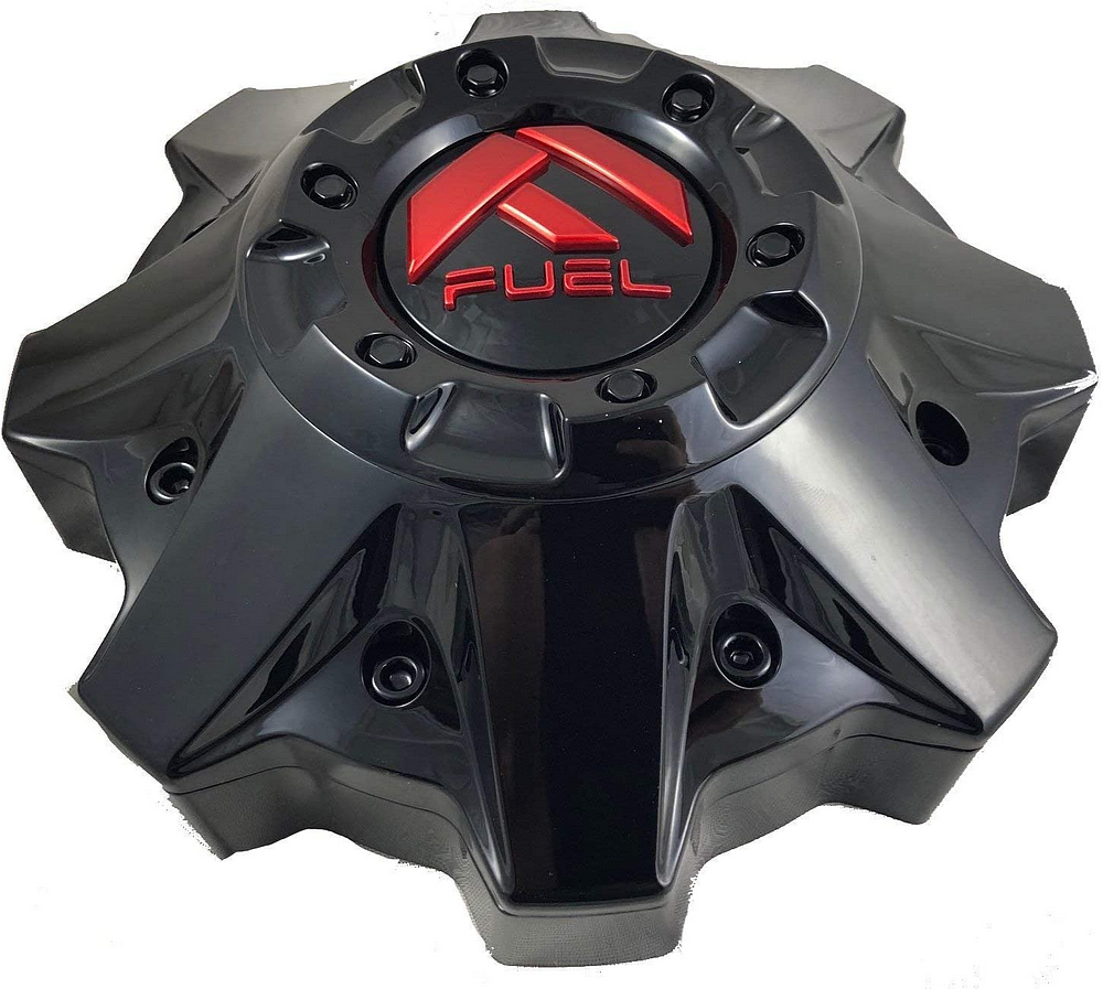 Fuel 1PC FUEL 8LUG Center Cap- GLOSS Black/Red - 1002-53GBQ product image