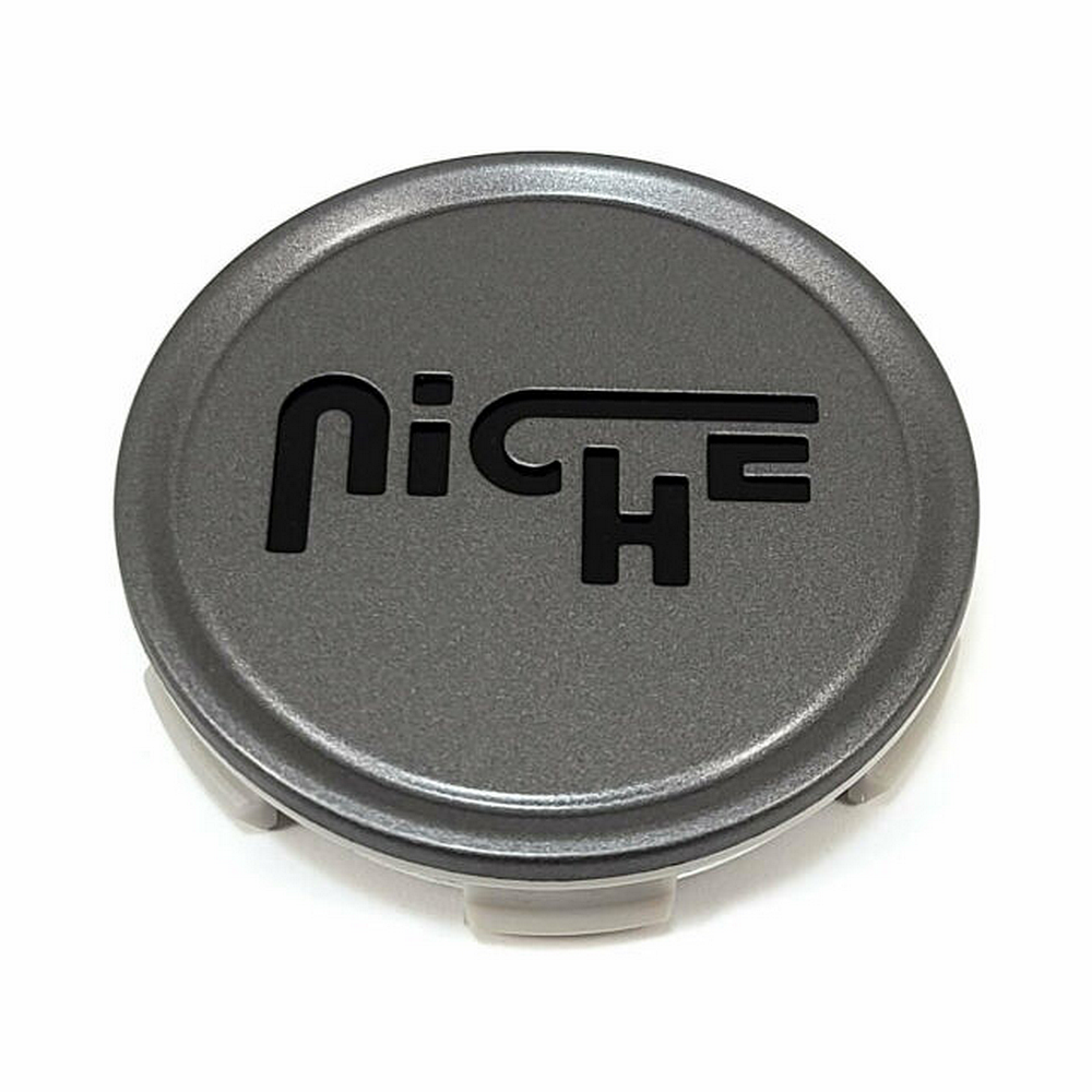 Niche 1PC NICHE 2.70"Center Cap-MT-ANTHRACITE W/Black LOGO - 1003-22VLB product image