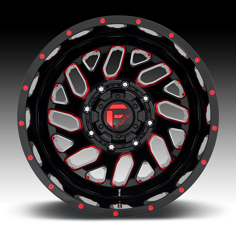 Fuel 1PC FUEL DUALLY Center Cap REAR G-Black RD LOGO 17/82 - 1003-28GBQ product image