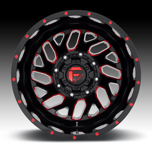 Fuel 1PC FUEL DUALLY Center Cap REAR G-Black RD LOGO 17/82 - 1003-28GBQ product image