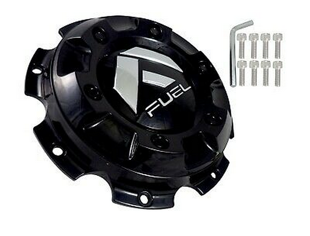 Fuel 1PC FUEL DUALIE Center Cap-FRONT Gloss Black FOR 92/93 - 1003-37GB product image
