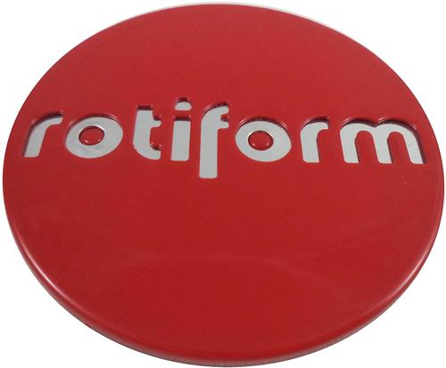 ROTIFORM 2.36"SNAPIN Center Cap-Red W/Chrome LOGO - 1003-40RC product image