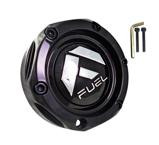 Fuel 1PC FUEL UTV BOLT ON Center Cap 1.3" TALL (Gloss Black/Chrome) - 1003-42GB product image