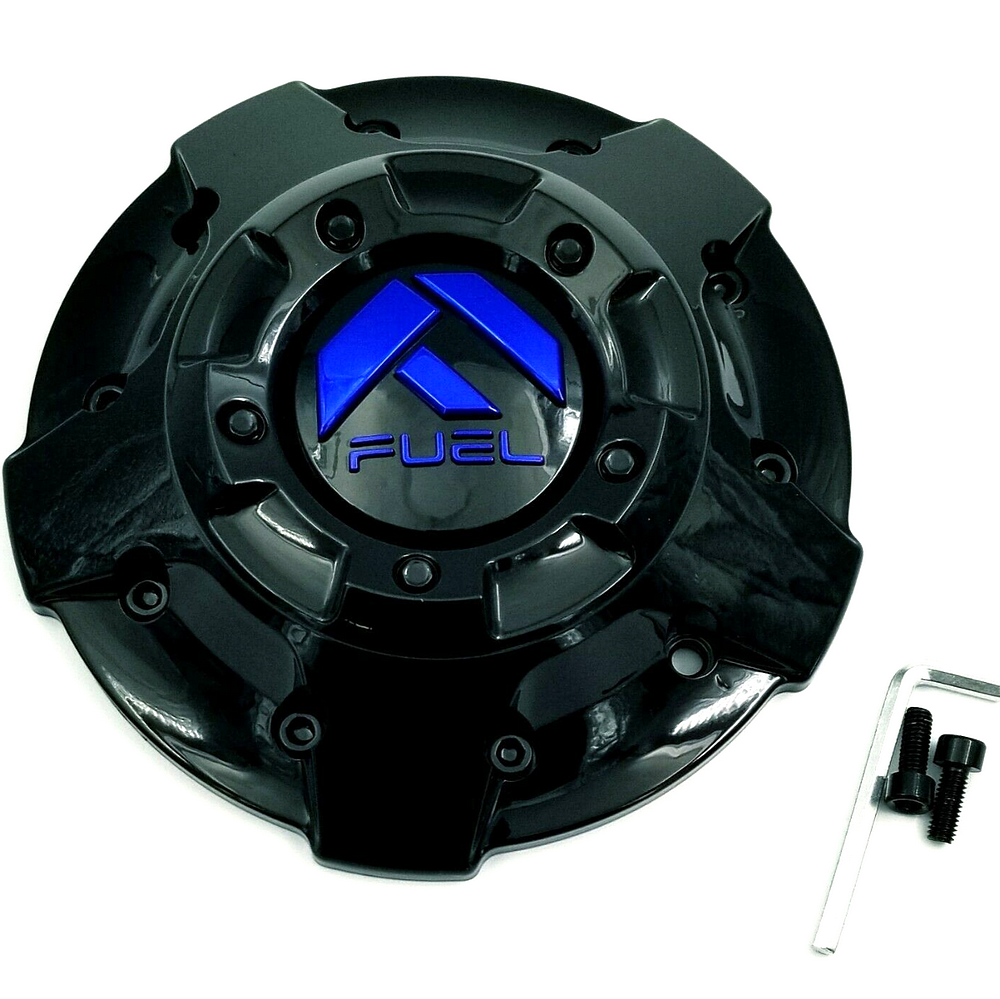 Fuel 1PC FUEL FIVE BAR COVER Center Cap-GL-Black BLUE TINT - 1003-81GBK product image