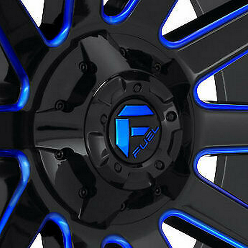Fuel 1PC FUEL 5 BAR Center Cap GL-Black BLUTNT 8L Cap1.75t - 1003-88GBK product image