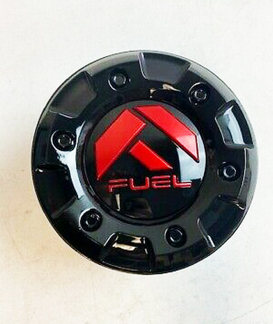 Fuel 1PC FUEL FIVE BAR Center Cap-GL-Black/Red 8L Center Cap 2.75 - 1003-89GBQ product image