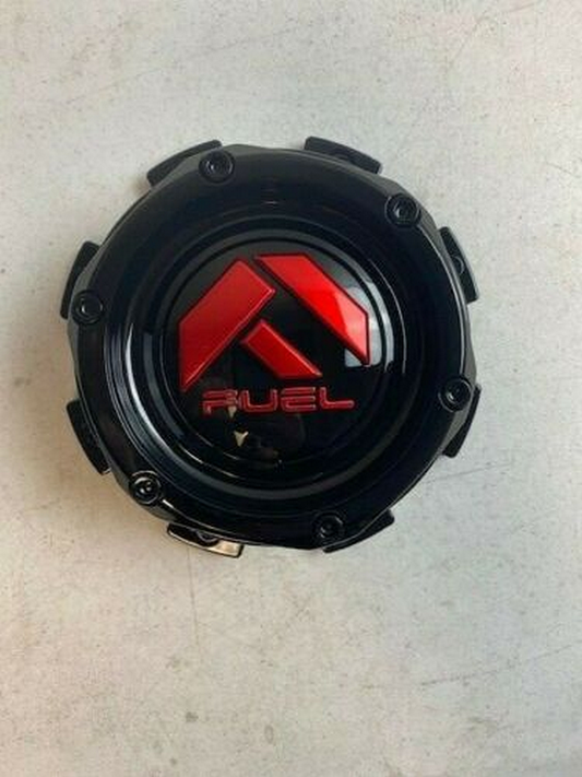 Fuel 1PC FC Center Cap BOLT-ON (Gloss Black/RD) 8X6.5/170 (1.72) - 1004-08GBQ product image