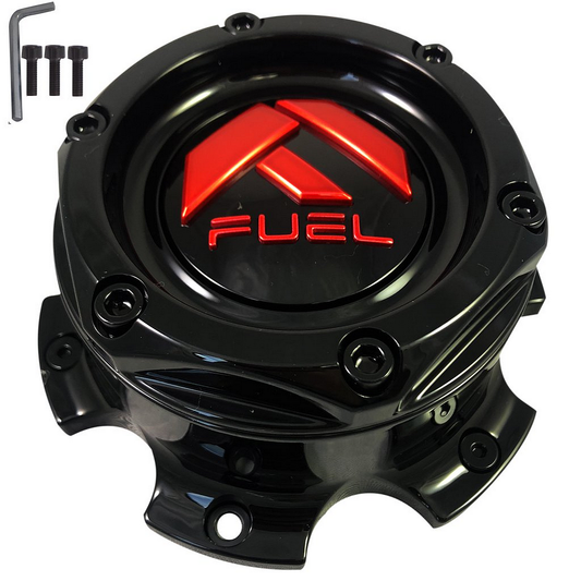 Fuel 1PC FC Center Cap BOLT-ON (Gloss Black/RD) - 6X5.5 - 1004-27GBQ product image