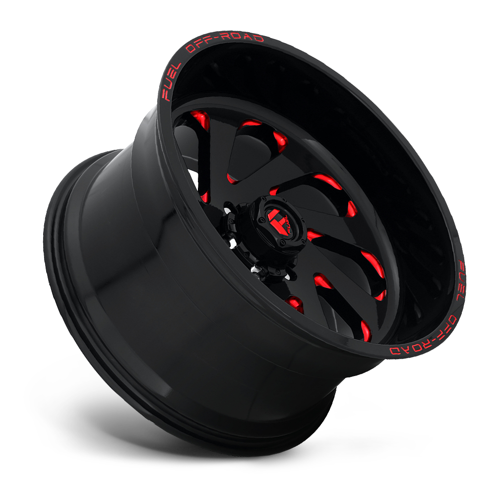 Fuel 1PC FC Center Cap BOLT-ON (Gloss Black/RD) - 6X135/5.5 - 1004-37GBQ product image