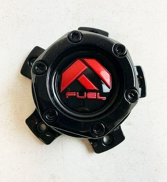 Fuel 1PC FC Center Cap BOLT-ON (Gloss Black/RD) - 5X4.5/5 - 1004-44GBQ product image