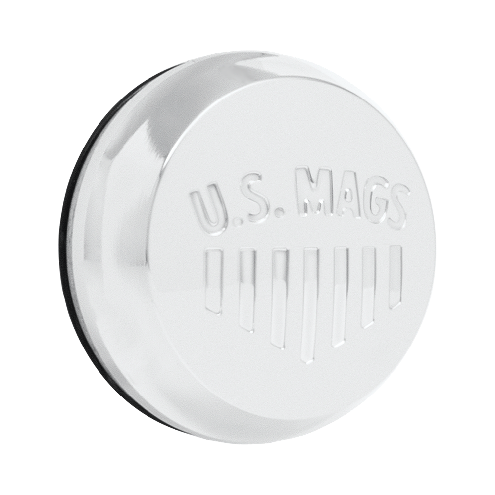 DUB 1PC DOME .9" US MAGS NWLOGO 3" ORING Center Cap Polished - 1014-09-06AH product image