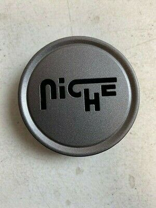 Niche 1PC FLAT NICHE 3"O-RING Center Cap-GL-Black/SLVR LOGO - 1015-09-05GBS product image