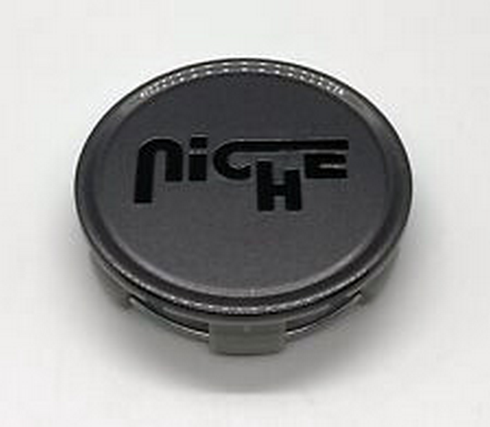 Niche 1PC FLAT NICHE 3"O-RING Center Cap-GL-ANTH/Black LOGO - 1015-09-05LVB product image
