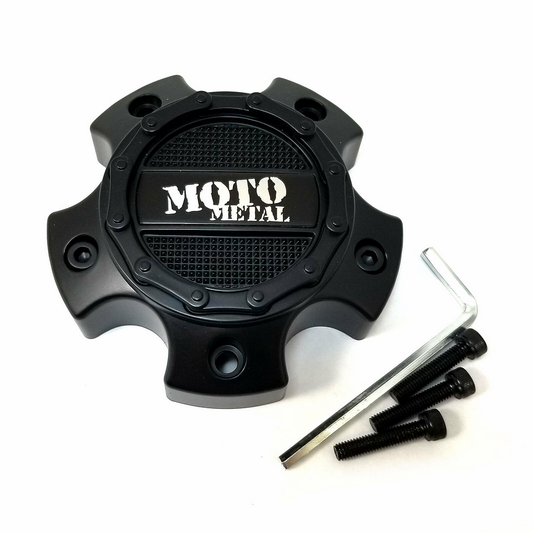 Moto Metal MO971/MO972 SATIN Black 5X4.5/5 Center Cap - 1079L121MO2SB product image