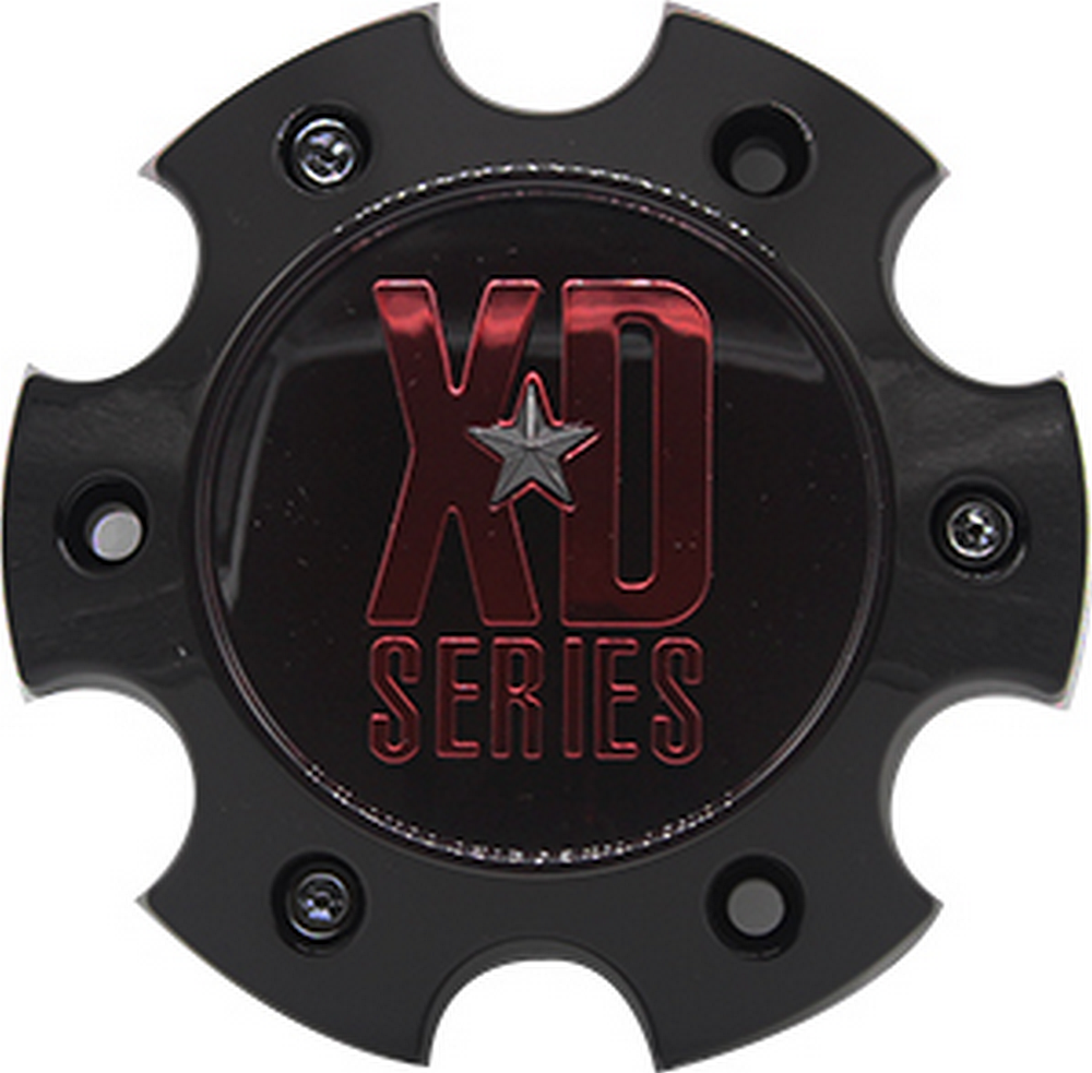 XD Center Cap 6X135 SG-Black W/ Red TINT CC - 1079L140SGB-H34RC product image