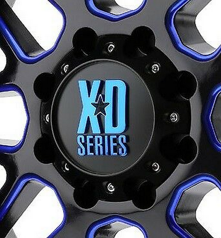 XD Center Cap LARGE 5 LUG SG-Black-BLUE TINT CC - 1079L145ASGB-H42BC product image