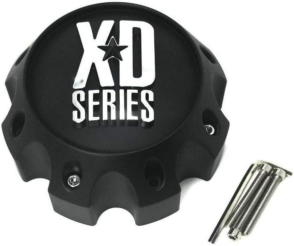 XD Center Cap MATTE Black 6X5.5 W/ Black SCREWS - 1079L145MB-H42 product image