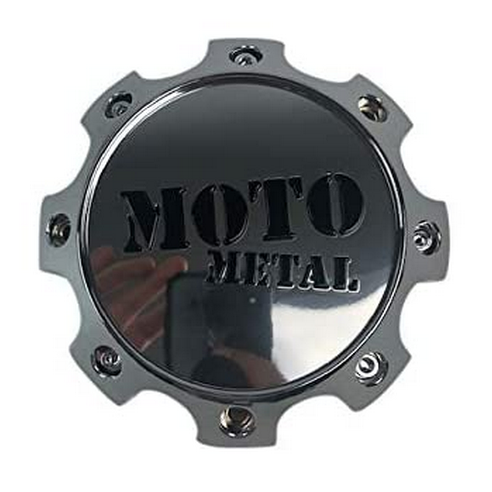 Moto Metal Moto Center Cap BOLT-ON (Chrome/Gloss Black/Chrome) - 8X170 - 1079L170MO4CH-H62 product image