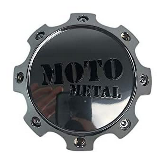 Moto Metal Moto Center Cap BOLT-ON (Chrome/Gloss Black/Chrome) - 8X170 - 1079L170MO4CH-H62 product image