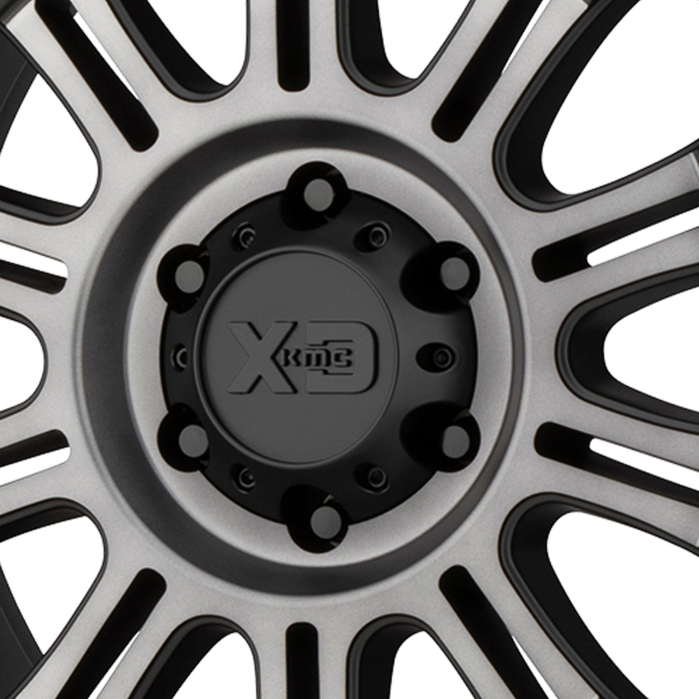 XD Center Cap BOLT-ON (Satin Black/Gloss Black/BK) - 8X6.5/180 - 1079L170SBGB-H50 product image