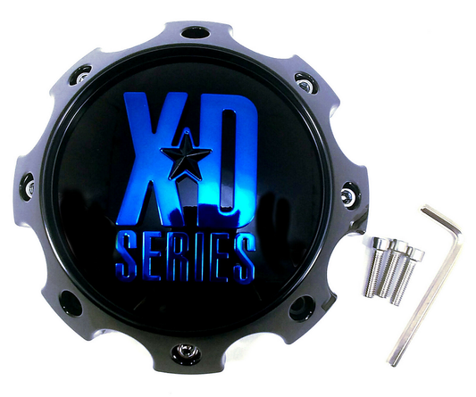 XD Center Cap 8 LUG SG-Black W/ BLUE TINT CC - 1079L170SGB-H42BC product image