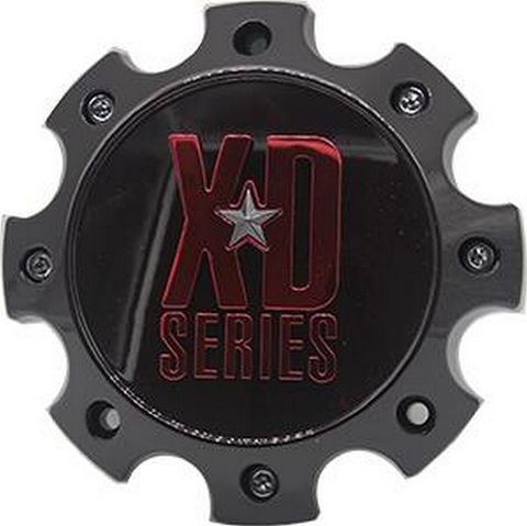 XD Center Cap 8 LUG SG-Black W/ Red TINT CC - 1079L170SGB-H42RC product image