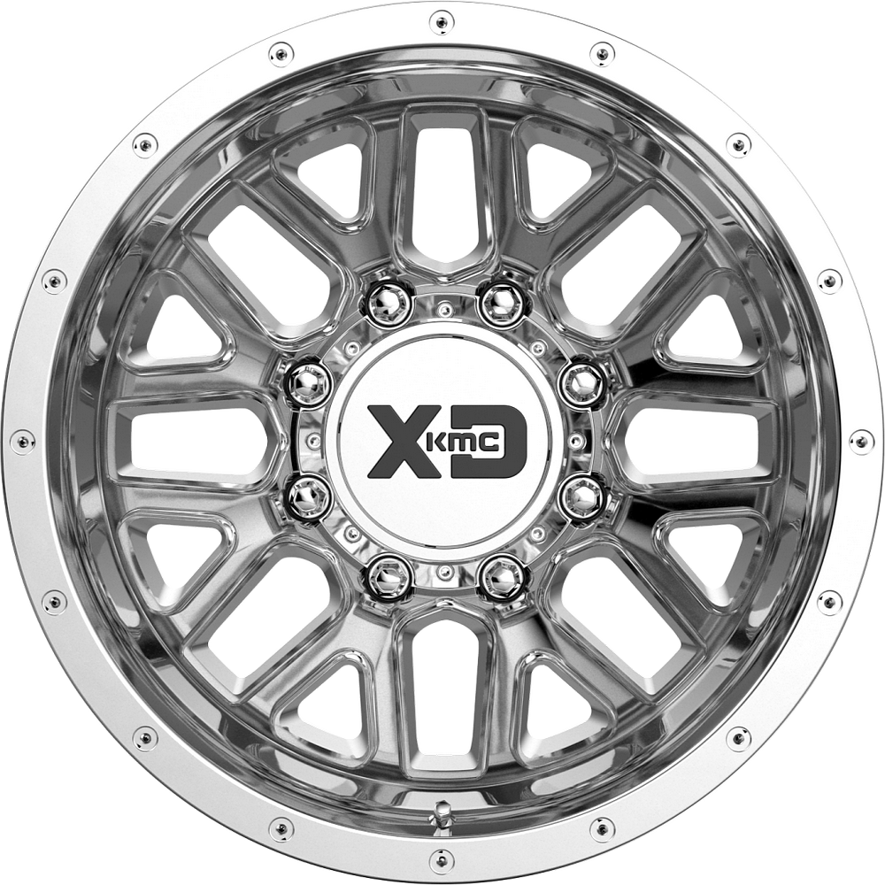 XD DUALLY FRONT Center Cap (Chrome/Gloss Black) - 8X6.5 - 1079L171FCH-H44 product image