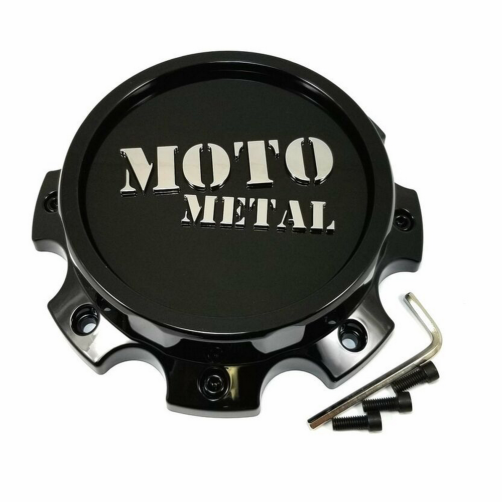 Moto Metal Moto DUALLY FRONT Center Cap (Gloss Black/Chrome)- 8X200/210 - 1079L199FMOGB-H47 product image