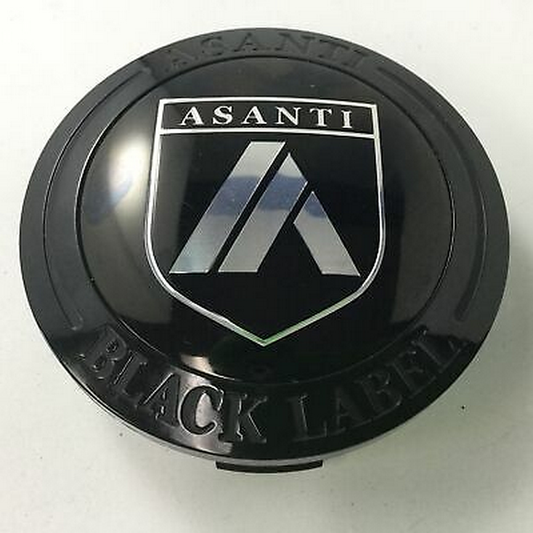 Asanti Black AB Center Cap SNAP IN (Gloss Black/Chrome) OD 78.3 ID 72 - 1534S01 product image